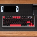 Brief Black Light 104+25 Full PBT Dye-subbed Keycaps Set for Cherry MX Mechanical Gaming Keyboard